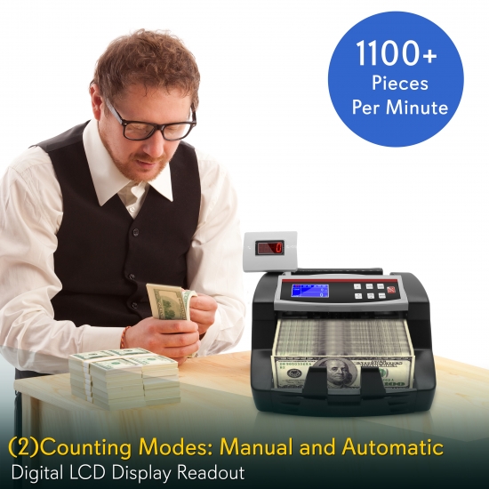 Pyle PRMC150 Home and Office Currency Handling Money Counters