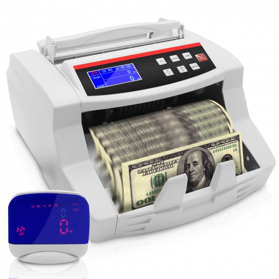 Bill Counter Digital Cash Money Banknote Counting Machine Counterfeit Detection 