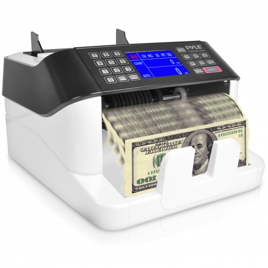 Pyle - PRMC720.6 , Home and Office , Currency Handling - Money Counters , Automatic Bill Counter - Digital Cash Money Counter Machine with Counterfeit Detection