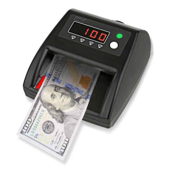 Pyle - UPRMDC40 , Home and Office , Currency Handling - Money Counters , 2-in-1 Bill Counter & Counterfeit Bill Detector