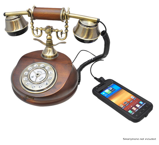 Pyle - prt15i , Musical Instruments , Turntables - Phonographs , Sound and Recording , Turntables - Phonographs , Retro Antique Classic Desk Phone 1922 Reproduction