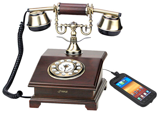 Pyle - PRT55I , Musical Instruments , Turntables - Phonographs , Sound and Recording , Turntables - Phonographs , Authentic Classical Retro Antique Phone