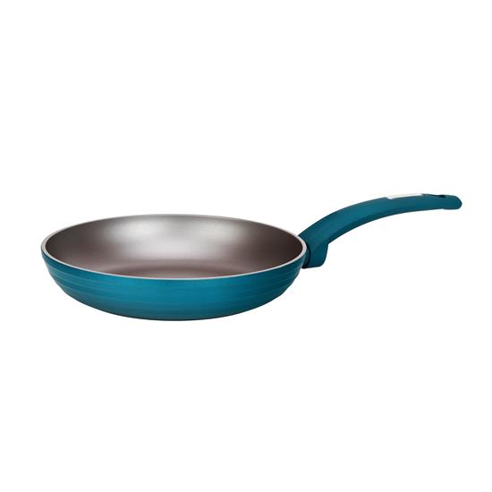 Pyle - PRTNCCW12GRMFP , Parts , 9.5'' Medium Fry Pan - Non-Stick Stylish Kitchen Cookware with Light Gray Inside and Green Outside (Works with Model: NCCW12GR)