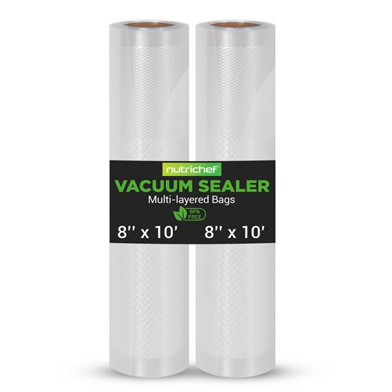 Pyle - PRTPKVS10RL , Kitchen & Cooking , Vacuum Sealers , Vacuum Sealer Bags - Universal Air Vac Sealing Bags (2 Rolls, 20’ ft. Total Length)