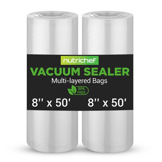 Pyle - PRTPKVS12RL , Kitchen & Cooking , Vacuum Sealers , Vacuum Sealer Bags - Universal Air Vac Sealing Bags (2 Rolls, 100’ ft. Total Length)