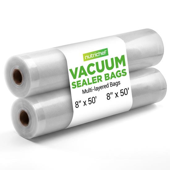 Pyle - PRTPKVS12RL , Kitchen & Cooking , Vacuum Sealers , Vacuum Sealer Bags - Universal Air Vac Sealing Bags (2 Rolls, 100’ ft. Total Length)