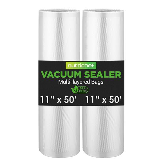 Pyle - PRTPKVS14RL , Kitchen & Cooking , Vacuum Sealers , Vacuum Sealer Bags - Universal Air Vac Sealing Bags (2 Rolls, 100’ ft. Total Length)