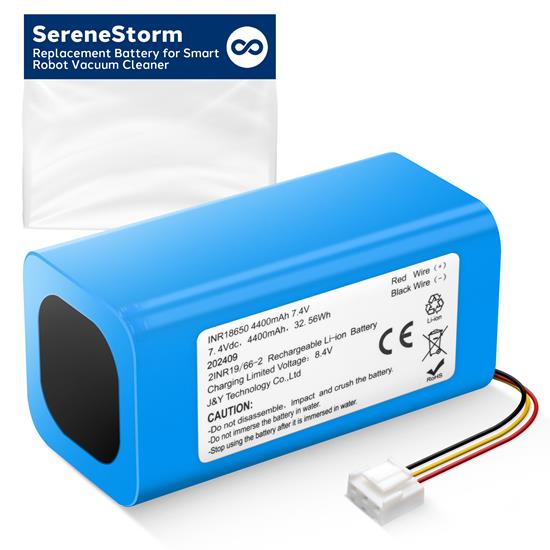 Pyle - PRTPUCVAC1001B , Home and Office , Robot Vacuum Cleaners , Replacement Battery for Smart Robot Vacuum Cleaner, Compatible with SereneLife: SereneStorm PUCRVACX200BK and PUCRVACX200WT Robot Vacuums