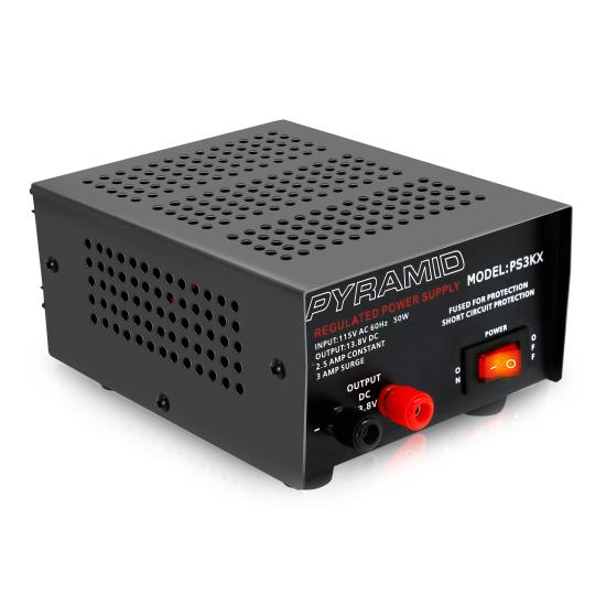 Pyle - PS3KX , Home and Office , Power Supply - Power Converters , Bench Power Supply, AC-to-DC Power Converter (2.5 Amp)