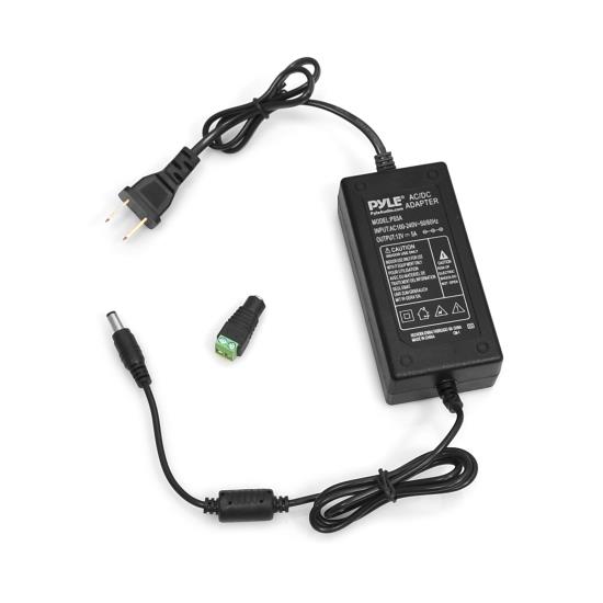 Pyle - PS5A , Home and Office , Power Supply - Power Converters , On the Road , Power Supply - Power Converters , 12V Power Supply Cable, AC/DC Plug-in Adapter (Male CCTV Plug Connector)