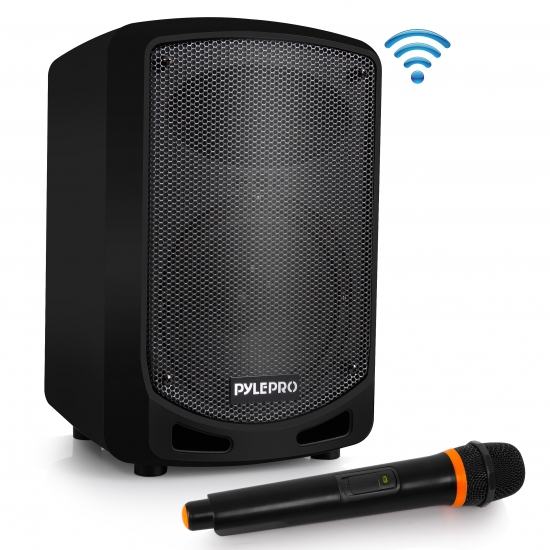 Pyle - PSBT65A , Sound and Recording , PA Loudspeakers - Cabinet Speakers , Compact & Portable Bluetooth PA Speaker - Karaoke Sound System with Wireless Microphone, Built-in Rechargeable Battery, MP3/USB/SD (600 Watt)