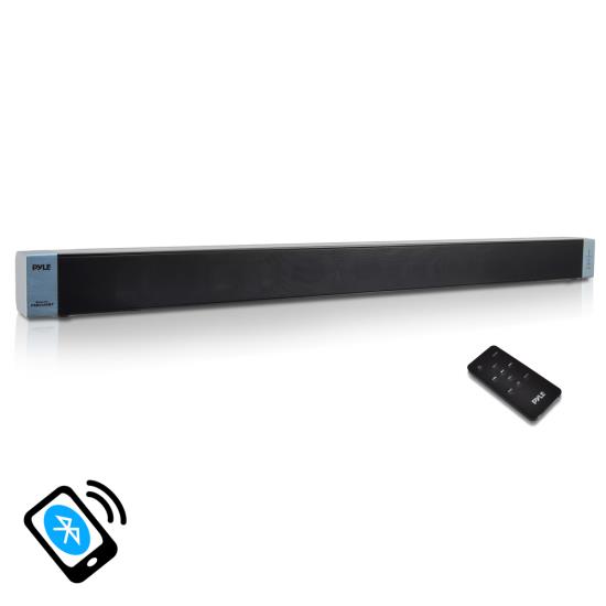 Pyle - PSBV250BT , Sound and Recording , SoundBars - Home Theater , Audio Level Bluetooth Stereo SoundBar Digital Speaker System, 2-Channel, Remote Control and AUX (3.5mm), RCA & Optical Inputs