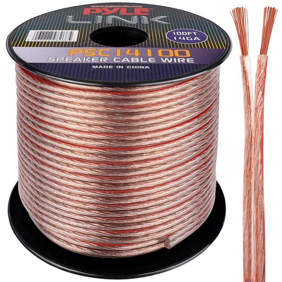 Pyle - PSC14100 , Home and Office , Cables - Wires - Adapters , Sound and Recording , Cables - Wires - Adapters , 14 Gauge 100 ft. Spool of High Quality Speaker Zip Wire