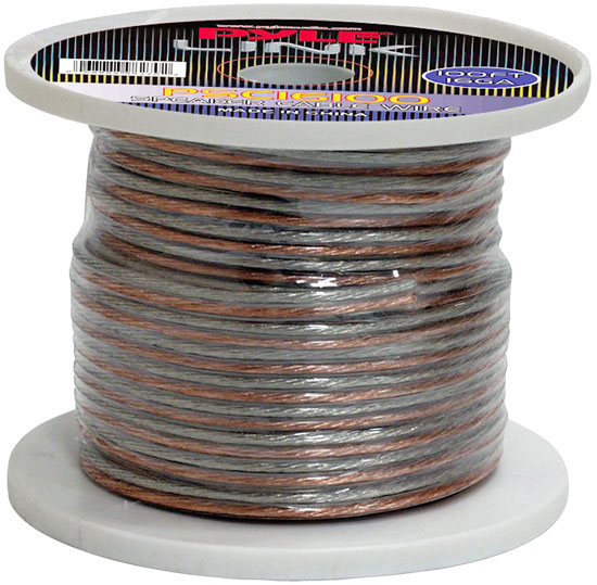 Pyle - PSC16100 , Home and Office , Cables - Wires - Adapters , Sound and Recording , Cables - Wires - Adapters , 16 Gauge 100 ft. Spool of High Quality Speaker Zip Wire