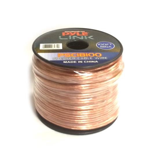 Pyle - PSC18100 , Home and Office , Cables - Wires - Adapters , Sound and Recording , Cables - Wires - Adapters , 18 Gauge 100 ft. Spool of High Quality Speaker Zip Wire