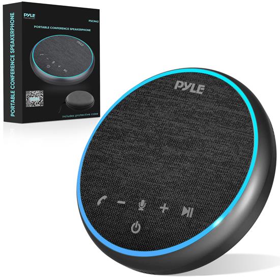 Pyle - PSCN42 , Sound and Recording , Home Speakers , Portable Conference Speakerphone - Multifunctional Wireless BT Streaming Speaker with USB-C Data Cable and 3.5mm Aux Cable