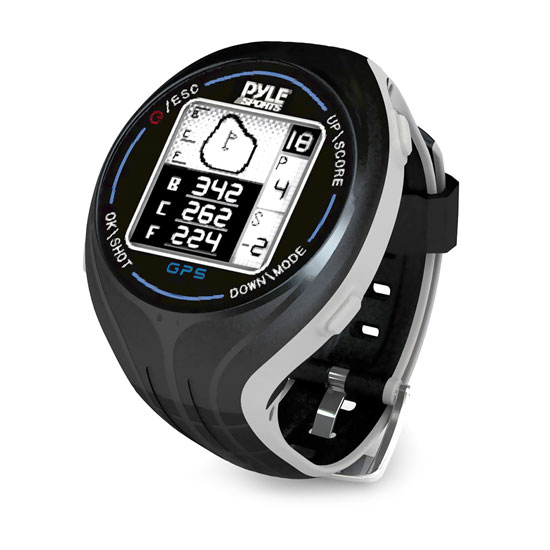 Pyle - PSGF605BK , Sports and Outdoors , Watches , Gadgets and Handheld , Watches , Personal GPS Golf Watch with Automatic Course Recognition (Preloaded USA Golf Courses) (Black Color)