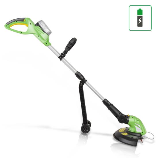 Pyle - PSLCGM25.5 , Home and Office , Gardening - Landscaping , Cordless Trimmer Weed Whacker - Electric Grass Edger String Trimmer with 18V Rechargeable Battery, Replaceable String Cutter Blades