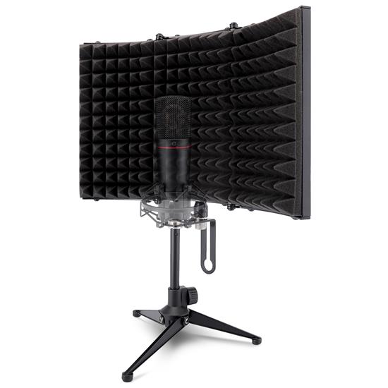 Pyle - PSMRS08.5 , Sound and Recording , Sound Isolation - Dampening , Compact Microphone Isolation Shield, Studio Mic Sound Dampening Foam Reflector