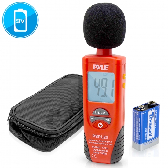 Pyle - UPSPL25 , Tools and Meters , Audio - Sound , Sound Level Meter with A and C Frequency Weighting