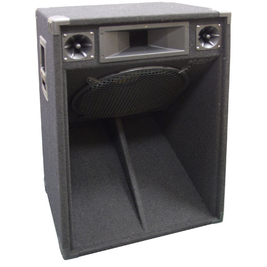 Pyle - PSS1522 , Sound and Recording , Studio Speakers - Stage Monitors , 1000 Watt 15'' Four-Way Scoop Stage Speaker Cabinet