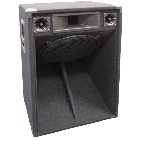 Pyle - PSS1822 , Disc , 1200 Watt 18'' Four-Way Scoop Stage Speaker Cabinet