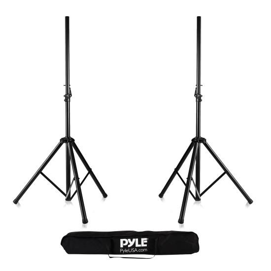 Pyle - pstk107 , Musical Instruments , Mounts - Stands - Holders , Sound and Recording , Mounts - Stands - Holders , Dual Universal Speaker Stand Mount Holders, Height Adjustable
