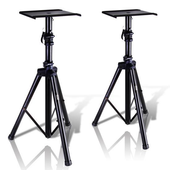 Pyle - pstnd32 , Musical Instruments , Mounts - Stands - Holders , Sound and Recording , Mounts - Stands - Holders , Dual Studio Monitor Speaker Stand Mounts, Universal Device Stands, Pair