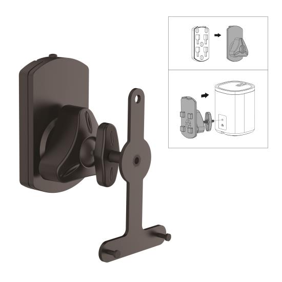 Pyle - PSTNDSON08 , Musical Instruments , Mounts - Stands - Holders , Sound and Recording , Mounts - Stands - Holders , Dual Universal Wall Mount Speaker Stands, Tilt/Swivel Adjustable (Works with Sonos PLAY 1, PLAY 3)