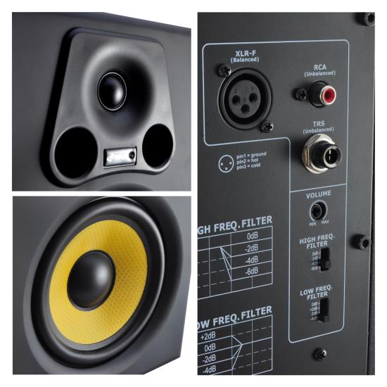 Pyle PSTUDIO6 Sound and Recording Studio Speakers Stage Monitors