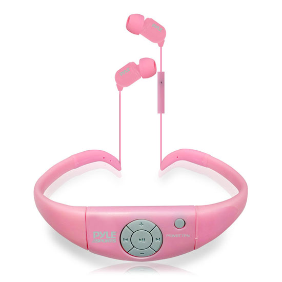 Pyle - PSWBT7PN , Gadgets and Handheld , Headphones - MP3 Players , Sound and Recording , Headphones - MP3 Players , Active Sport Waterproof Bluetooth Hands Free Wireless Stereo Headphones and Headset with Built in Microphone for Call Answering (Pink)