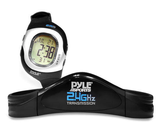 Pyle - PSWHRL34.5 , Sports and Outdoors , Watches , Gadgets and Handheld , Watches , 2.4GHz Ladies Heart Rate Monitor W/ Coded Heart Rate Transmission, 4 Heart Rate Zones, Calorie & Fat Burned, 50 Lap Chronograph Memory, SOS Mode