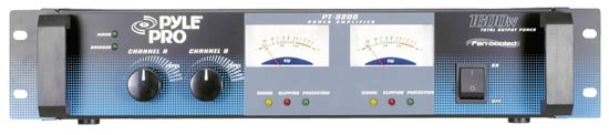 Pyle - PT3200 , Sound and Recording , Amplifiers - Receivers , 19'' Rack Mount 1600 Watt Power Amplifier