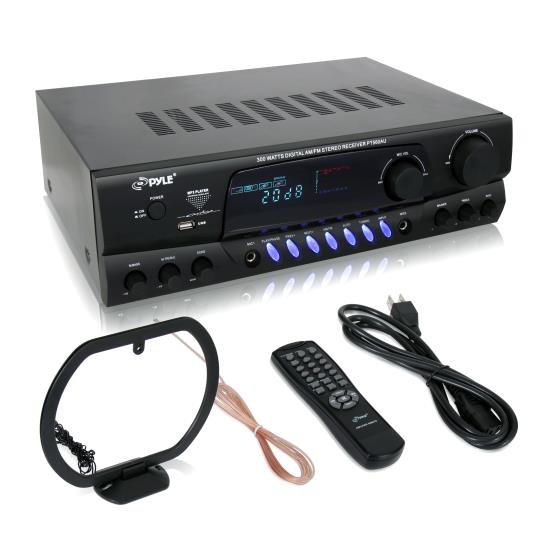 Pyle - PT560AU , Sound and Recording , Amplifiers - Receivers , 300 Watts Digital AM/FM/USB Stereo Receiver