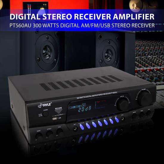 PyleHome PT560AU Home and Office Amplifiers Receivers Sound
