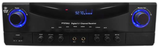 Pyle - PT570AU , Sound and Recording , Amplifiers - Receivers , 5.1 Channel Amplifier Receiver Digital Home Theater Stereo System, 350 Watt