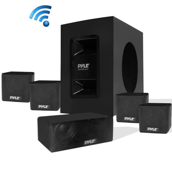 Pyle - PT584BT , Sound and Recording , SoundBars - Home Theater , 5.1 Channel Home Theater Speaker System - Active Subwoofer & Surround Sound Speakers