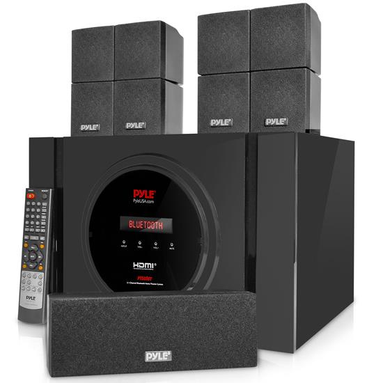 Pyle - PT589BT , Sound and Recording , SoundBars - Home Theater , Bluetooth 5.1 Channel Home Theater System - Surround Sound Speakers & A/V Amplifier Receiver, FM Radio