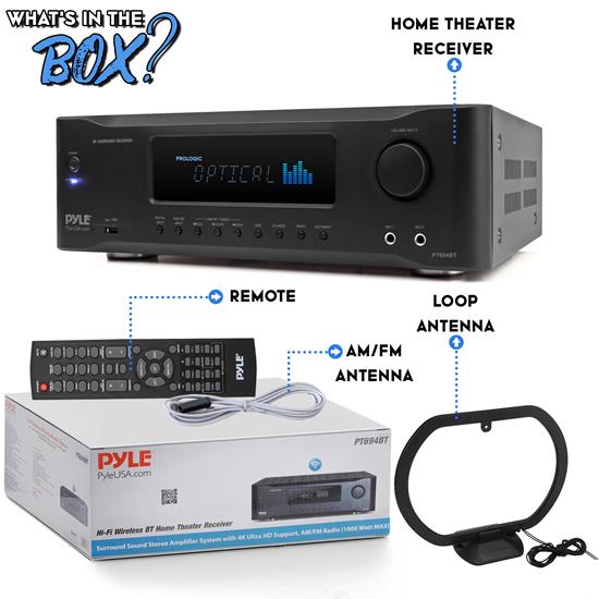 Pyle CAPT694BT Home and Office Amplifiers Receivers Sound
