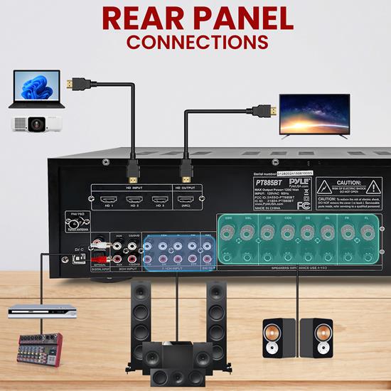 Pyle - PT885BT - Sound and Recording - Amplifiers - Receivers