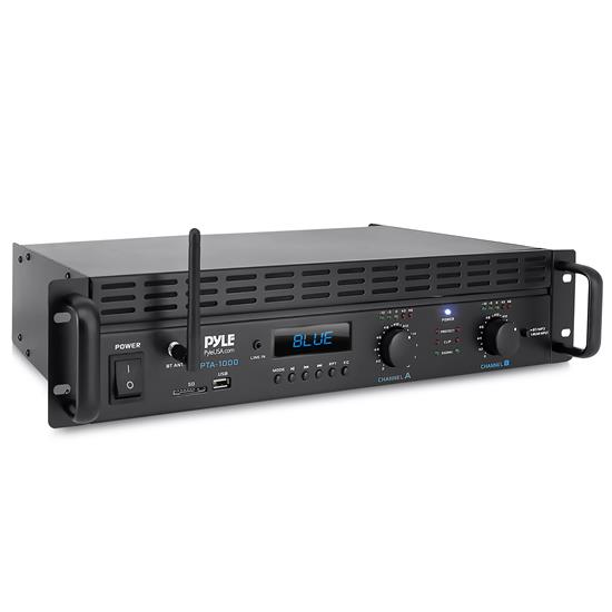 Pyle - PTA1000BT , Sound and Recording , Amplifiers - Receivers , Bluetooth Pro Audio Power Amplifier - 2-Channel Professional Rack Mount Bridgeable Sound Amplifier