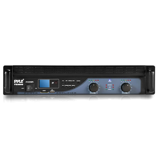 Pyle - PTA1004U , Sound and Recording , Amplifiers - Receivers , Pro Audio Bridgeable Power Amplifier, MP3/USB/SD Readers, Aux Input, Rack Mountable (1000 Watt)