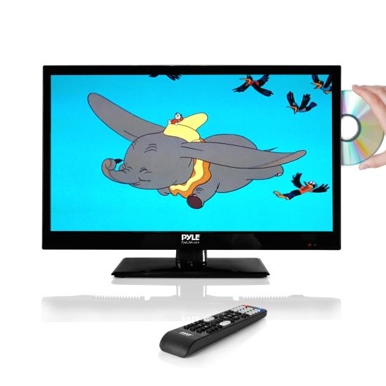 Pyle - PTVDLED19 , Home and Office , TVs - Monitors , 18.5’’ LED TV - HD Television with Built-in Multimedia Disc Player, 1080p Support