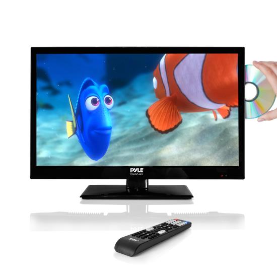 Pyle - PTVDLED22 , Home and Office , TVs - Monitors , 21.5'' HD LED TV - 1080p HDTV with Built-in Multimedia Disc Player