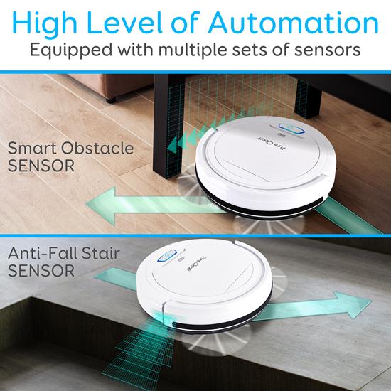 Pure Clean PUCRC25 Home and Office Robot Vacuum Cleaners
