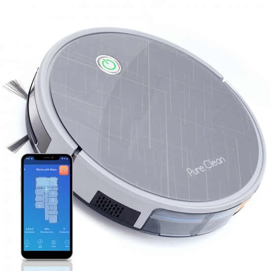 Pyle - PUCRC660 , Home and Office , Robot Vacuum Cleaners , Smart Robot Vacuum Cleaner - Robot Cleaning Vacuum with Downloadable App and Remote Control
