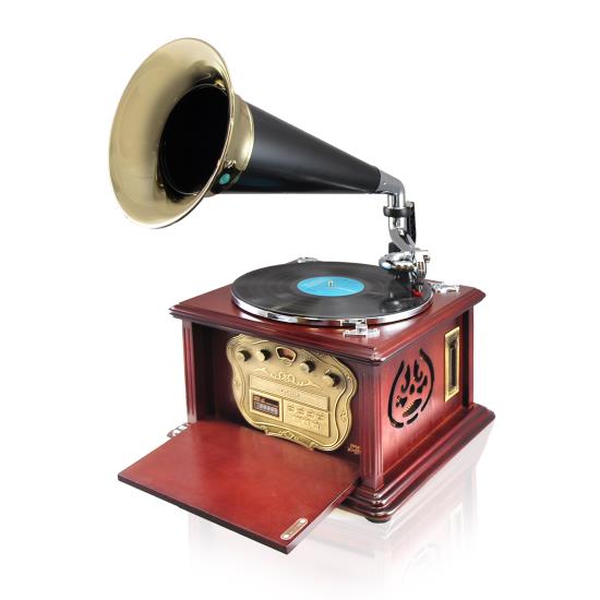 Pyle - PUNP32BT , Musical Instruments , Turntables - Phonographs , Sound and Recording , Turntables - Phonographs , Vintage Retro Classic Style Bluetooth Turntable Phonograph Speaker System with MP3 Recording Ability