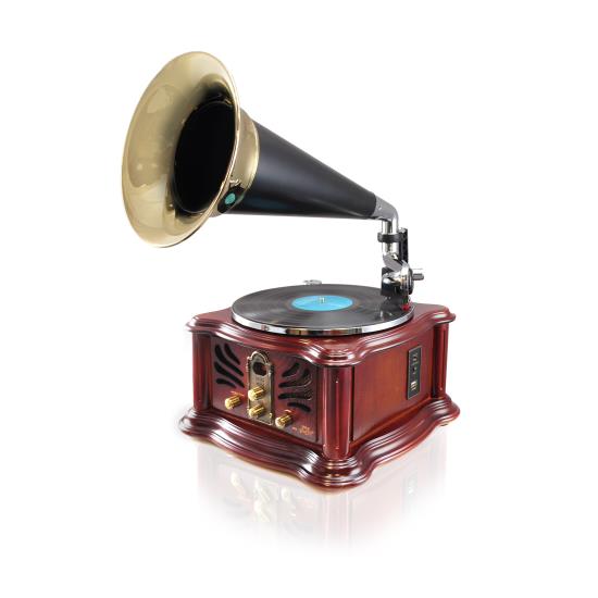 Pyle - PUNP33BT , Musical Instruments , Turntables - Phonographs , Sound and Recording , Turntables - Phonographs , Vintage Retro Classic Style Bluetooth Turntable Phonograph Speaker System with MP3 Recording Ability
