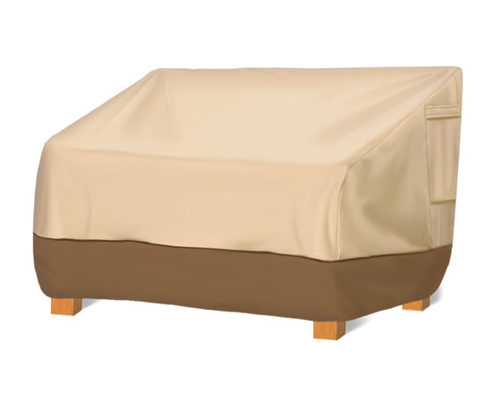 Pyle - PVCBN72 , Marine and Waterproof , Protective Storage Covers , On the Road , Protective Storage Covers , Armor Shield Patio Loveseat Cover Fits Loveseat Upto 76''L x 32.5''W x 33''H(Back)25''H(Front)