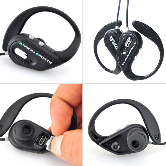 PyleSport PWBH18BL Home and Office Headphones MP3 Players Gadgets and Handheld